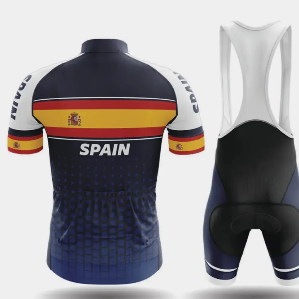 Spain S1 Cycling Jersey Navy/Yellow/Red