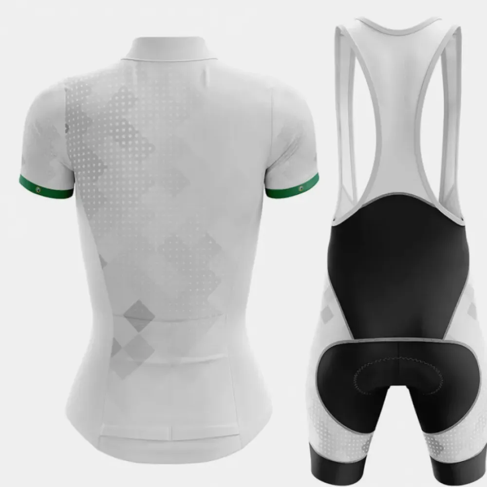 Washington Women Cycling Kit Jersey   Bib Shorts White/Grey/Black