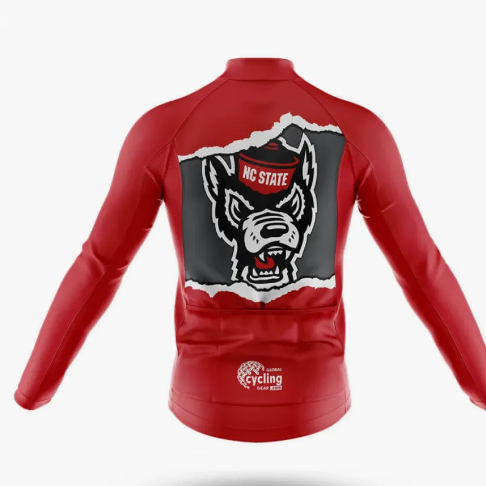 North Carolina State University Cycling Jersey Wildcat Red/Black/White