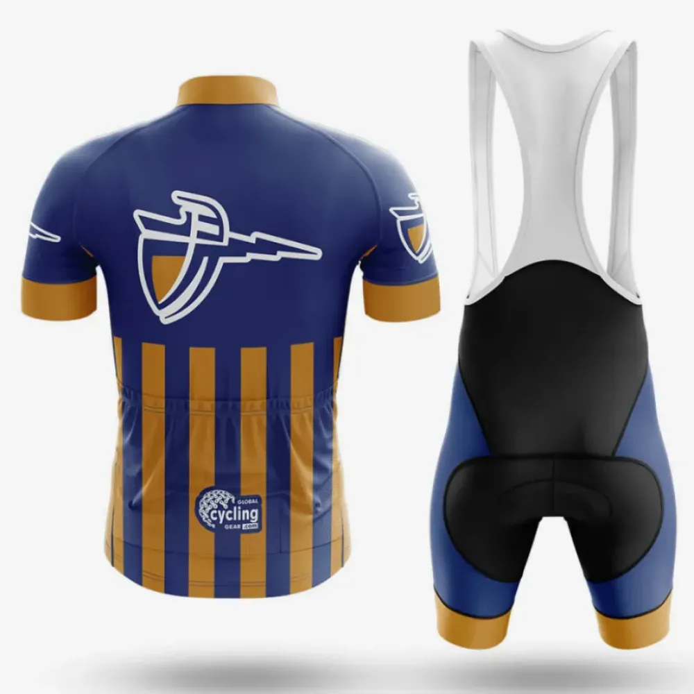 California Baptist University Cycling Kit USA Navy/Gold/White