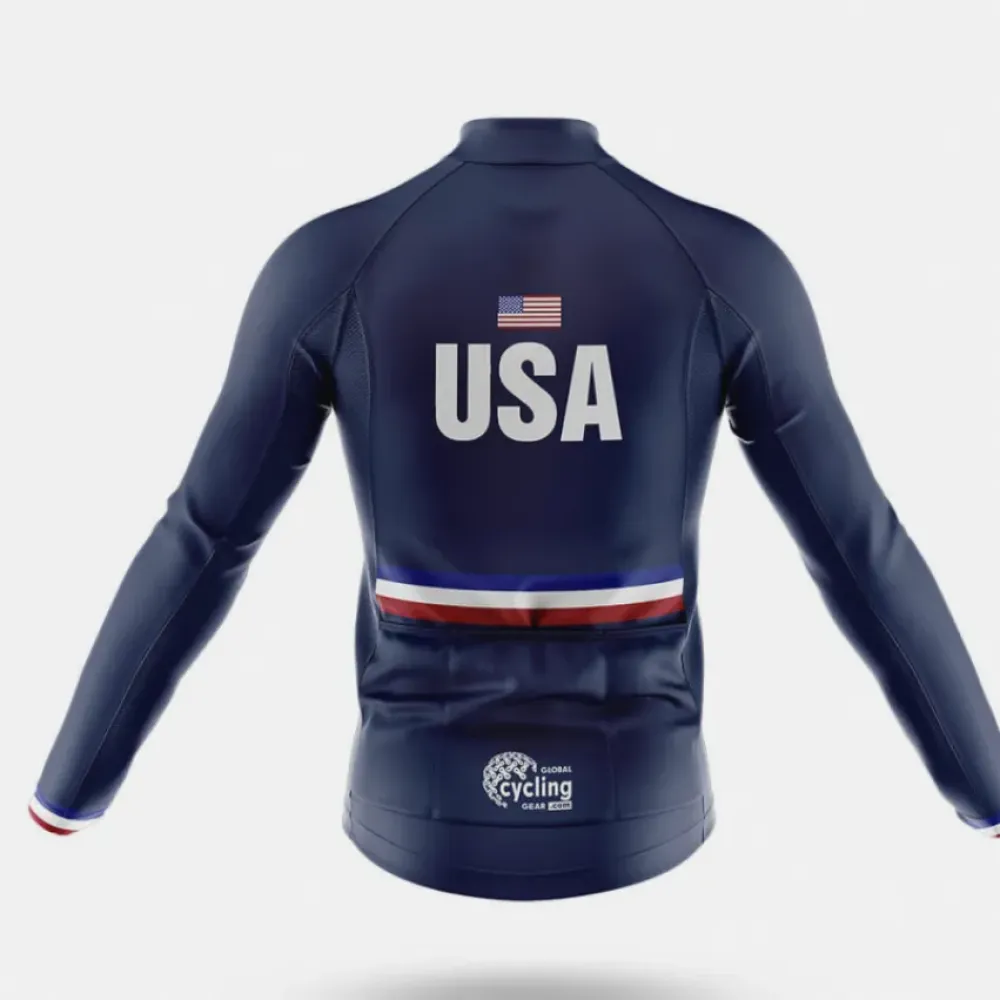 USA S18 Cycling Kit Full Set Navy/Red/White