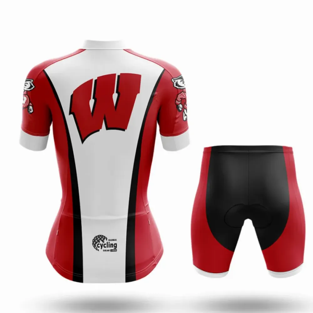Wisconsin Badgers Cycling Kit Full Set Red/White/Black