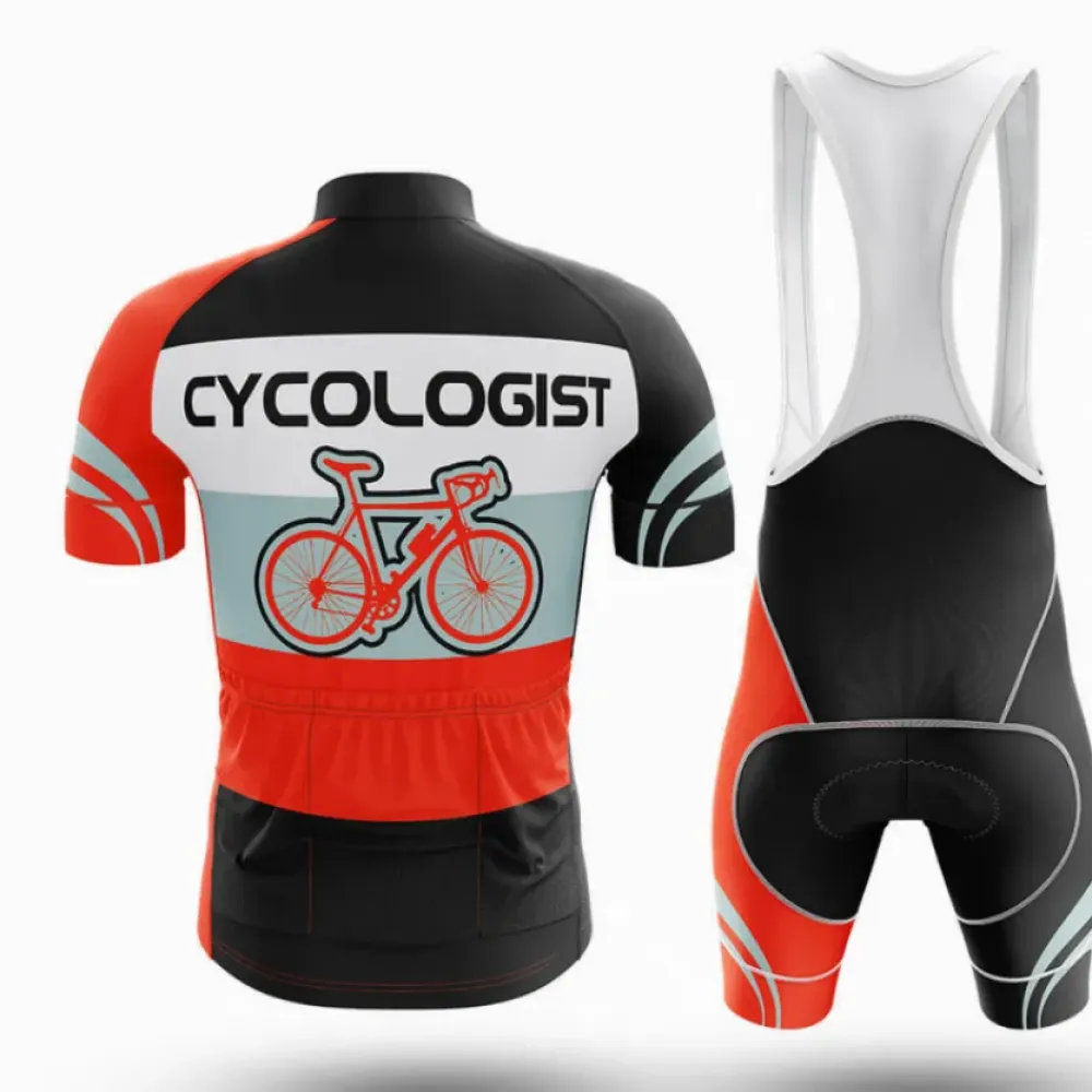 Cycologist Cycling Kit Full Set Black/Orange/White