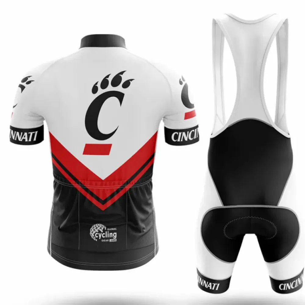 University of Cincinnati Cycling Kit Full Set Ver.3 Cincinnati White/Red/Black