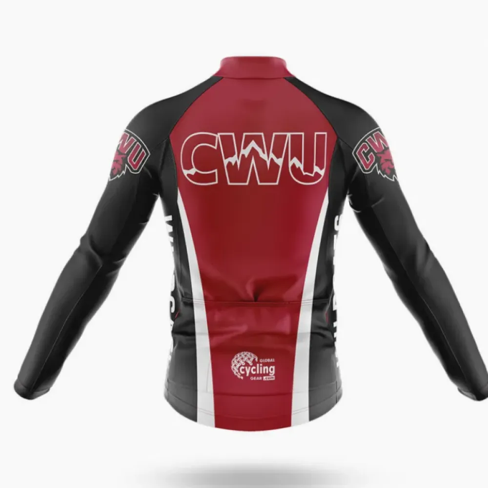 Central Washington University Cycling Kit Full Set Breathable Red/Black/White