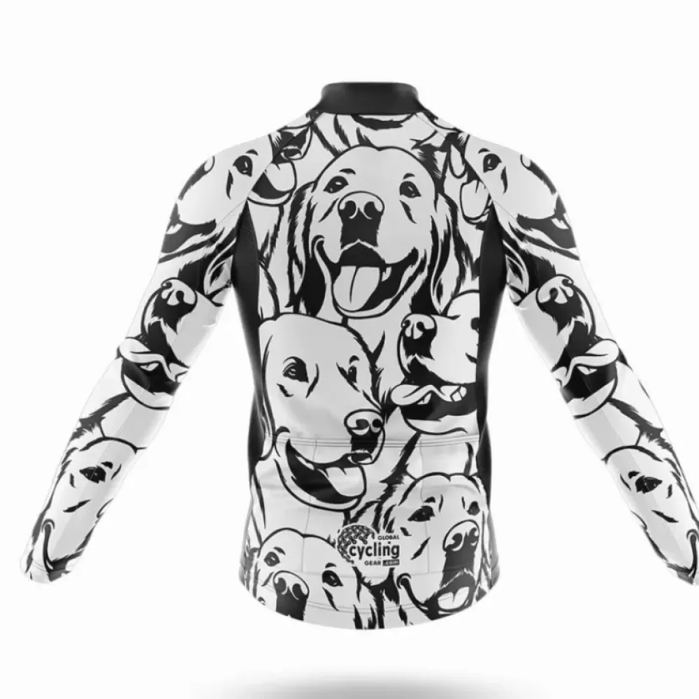 Labrador Retriever Cycling Kit Dog Faces Black/White/Grey