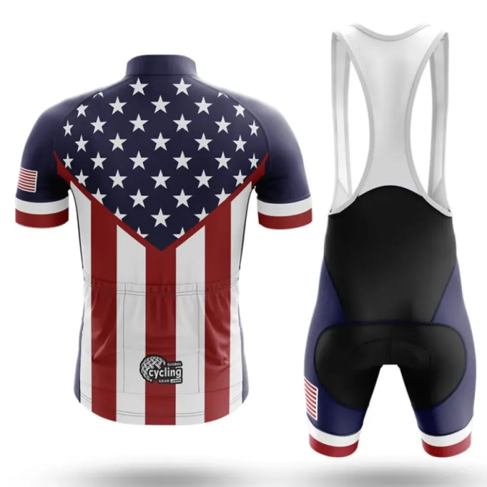 Captain America Long Sleeve Cycling Jersey Navy/Red/White