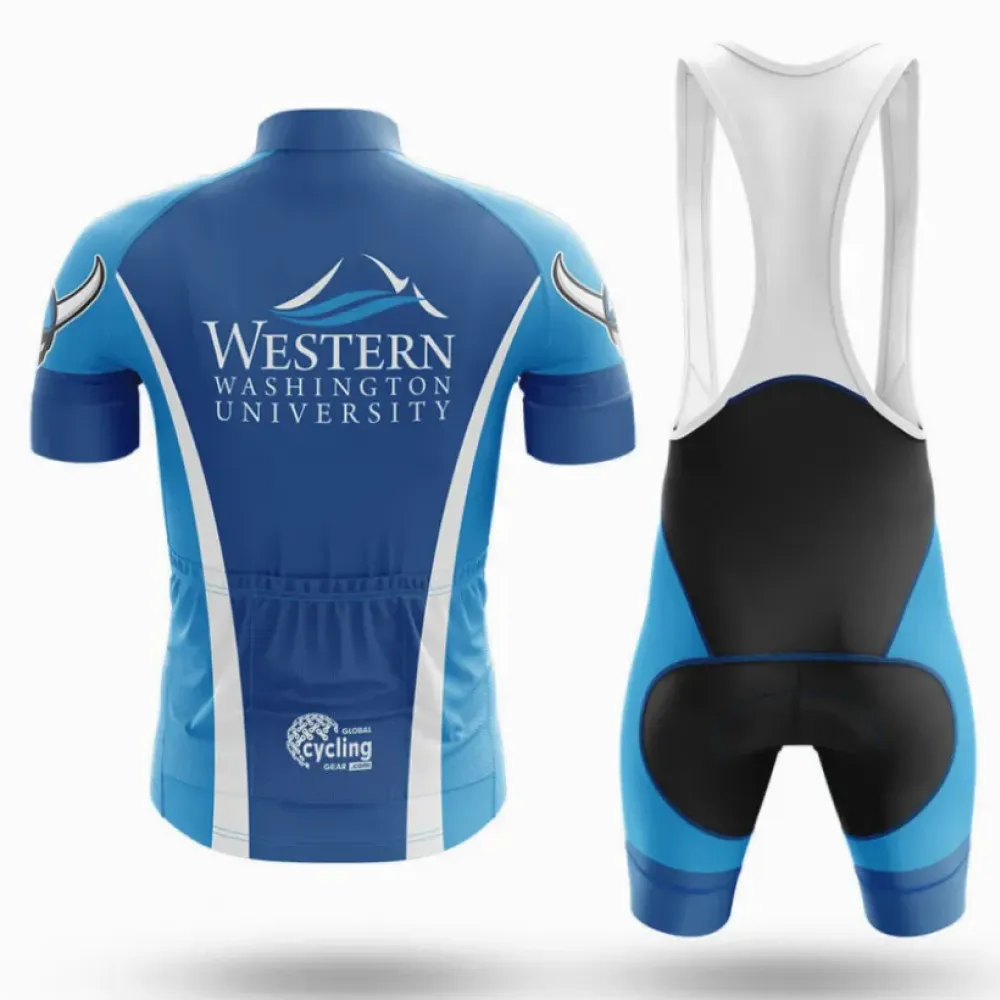 Western Washington University Cycling Jersey Blue/White/Navy
