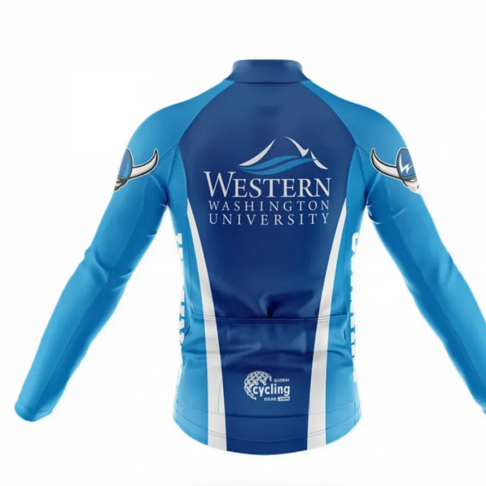 Western Washington University Cycling Jersey Blue/White/Navy