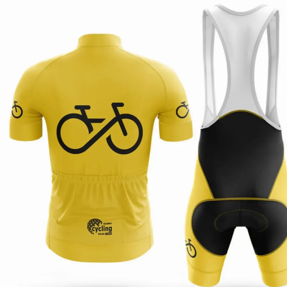 Bike Forever Jersey Yellow/Black/Gold
