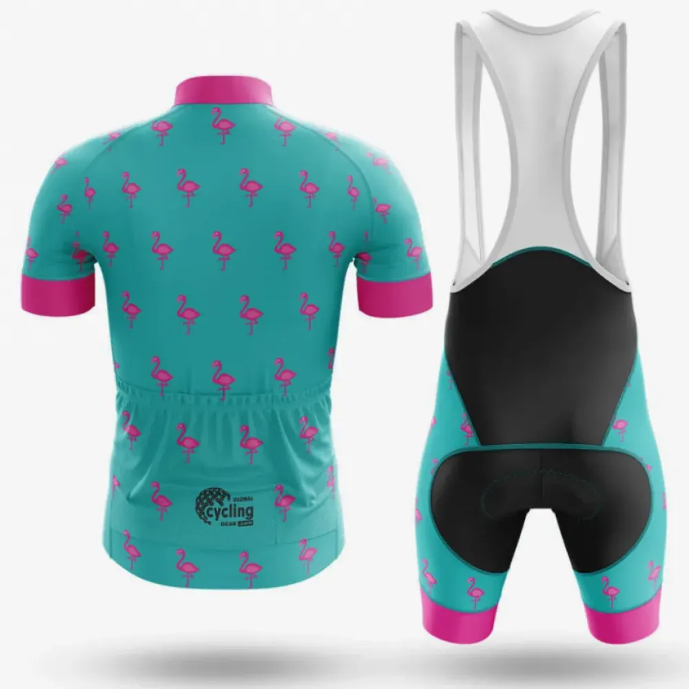 Flamingo Cycling Jersey Ver.2 Colorful Teal/Pink/Magenta