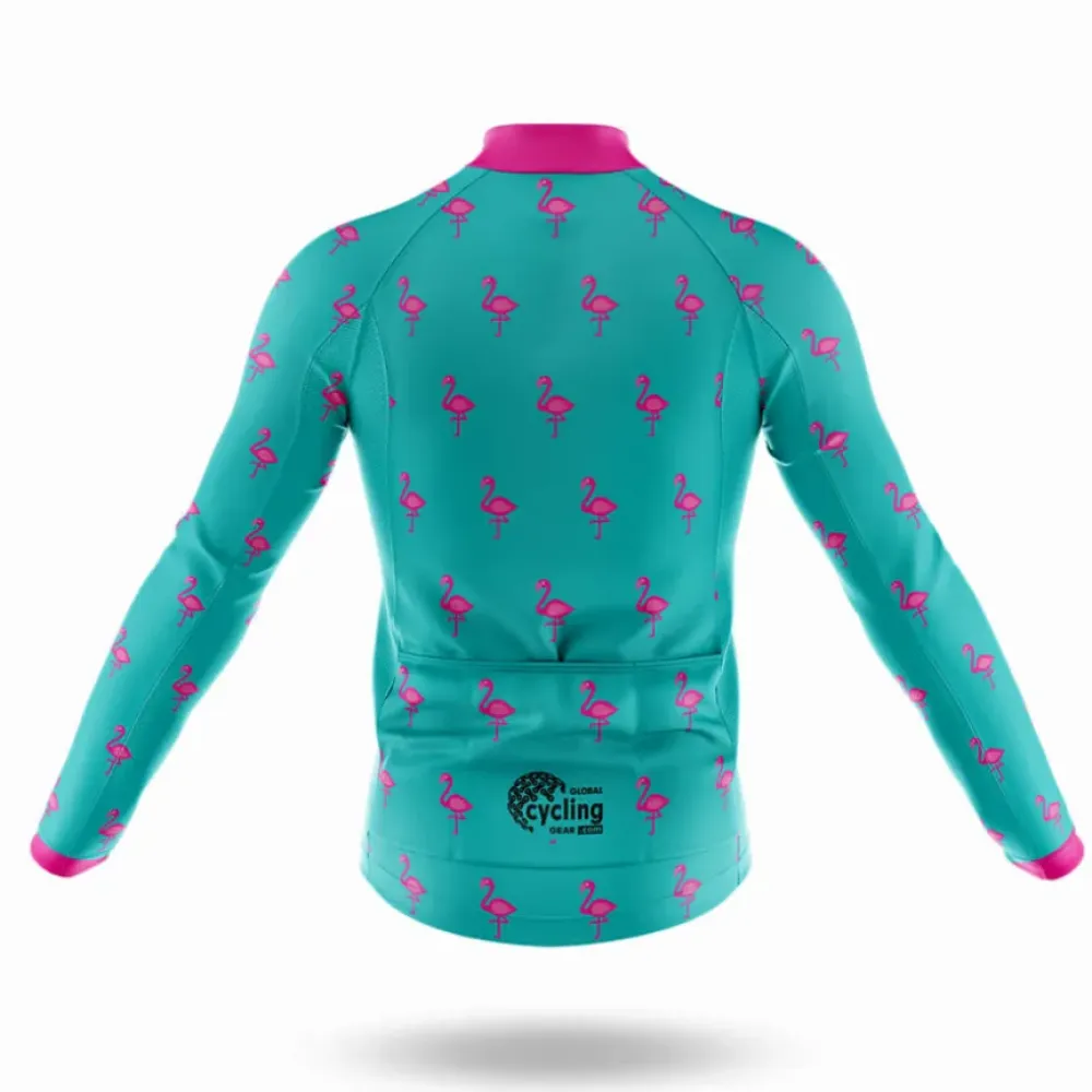 Flamingo Cycling Jersey Ver.2 Colorful Teal/Pink/Magenta
