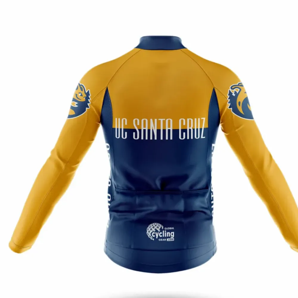 University of California Santa Cruz Cycling Kit Full Set Ver.2 UCSC Navy/Yellow/White