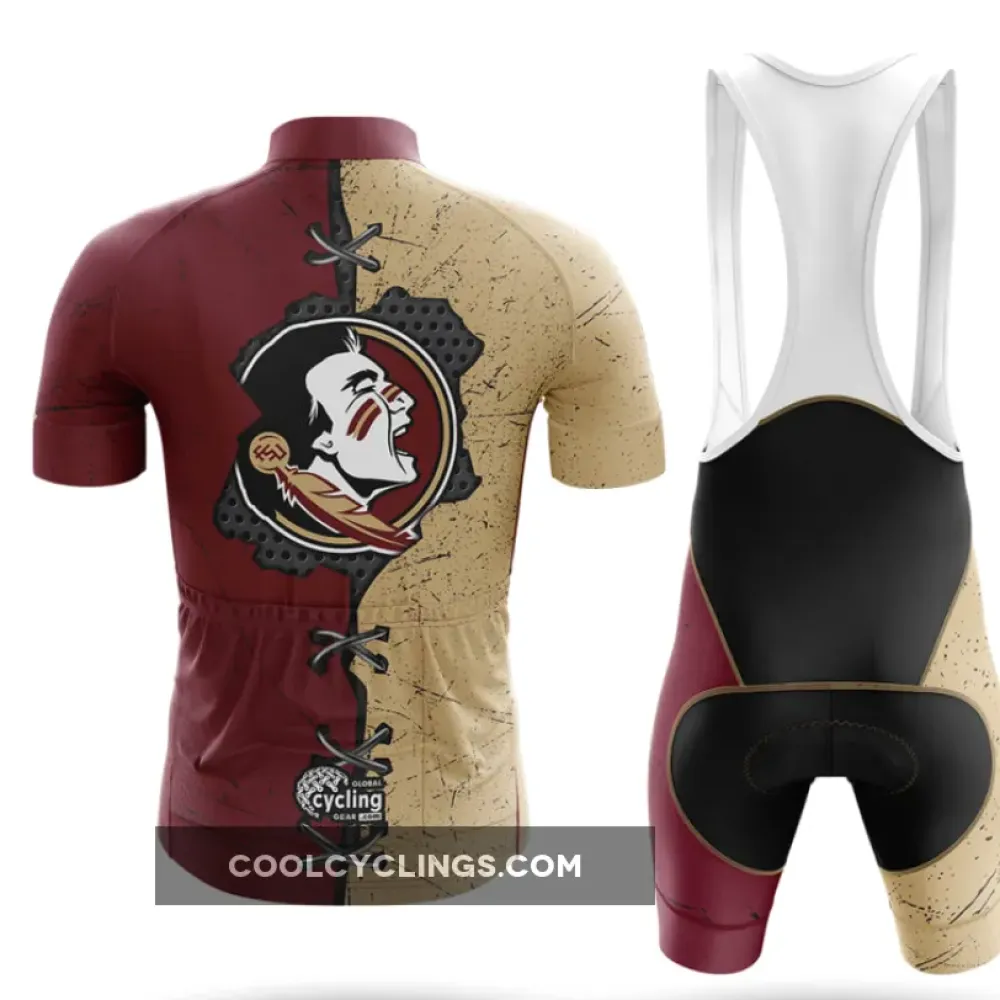 Florida State University Cycling Kit Full Set Maroon/Gold/Black