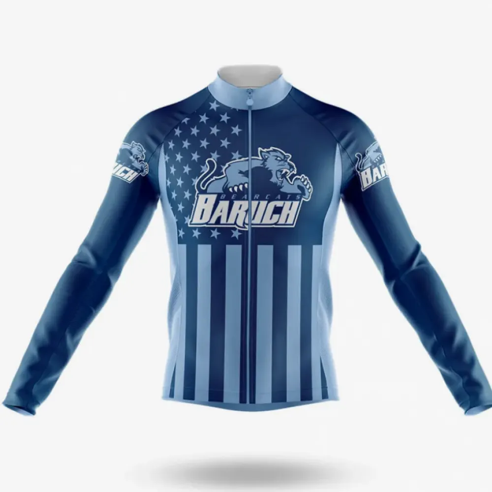 Baruch College USA Cycling Kit Full Set American Flag Navy/Blue/White