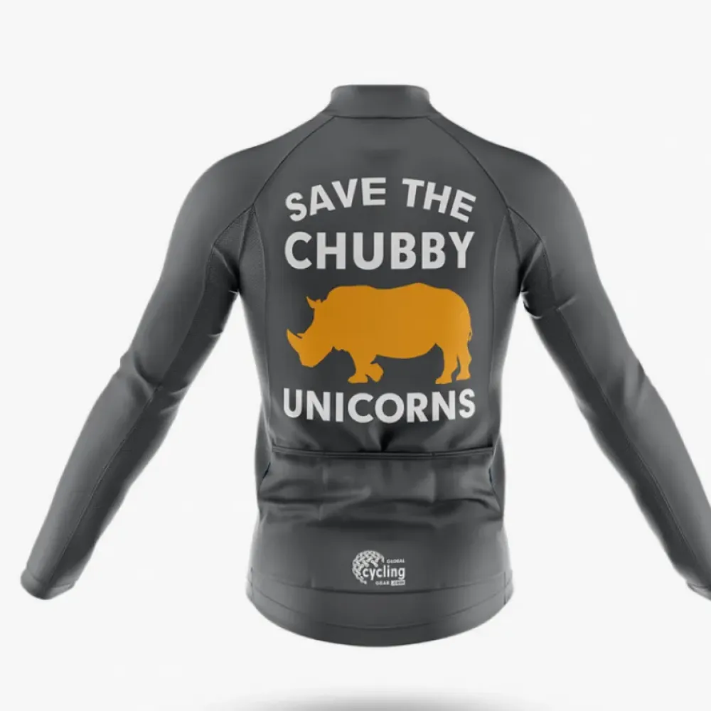 Cycling Kit Chubby Unicorn Grey/Yellow/White