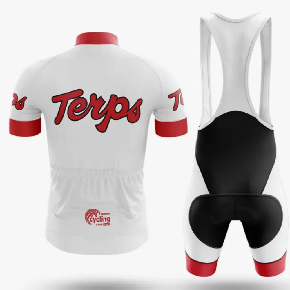 Maryland Terps Cycling Kit Full Set Red/White/Black