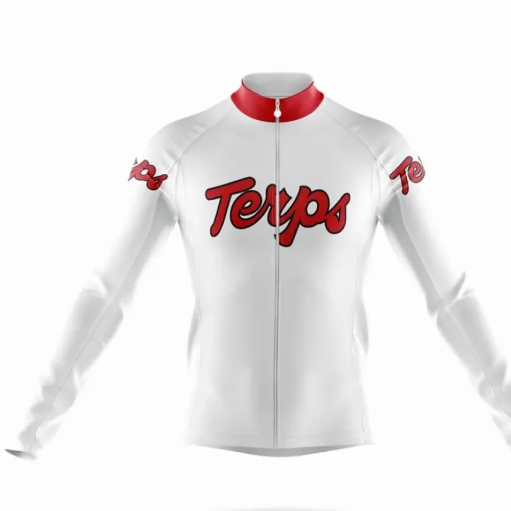 Maryland Terps Cycling Kit Full Set Red/White/Black