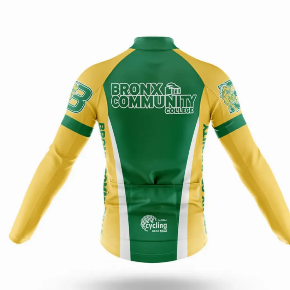Bronx Community College Cycling Kit Full Set Green/Yellow/White