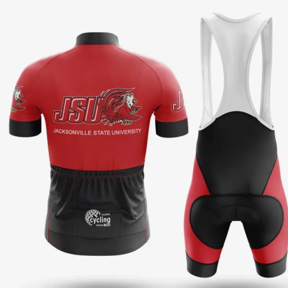 Jacksonville Gamecocks Cycling Bibs Comfortable Red/Black/White