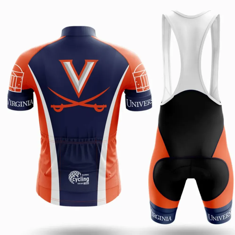 University of Virginia Cycling Kit Full Set Navy/Orange/White