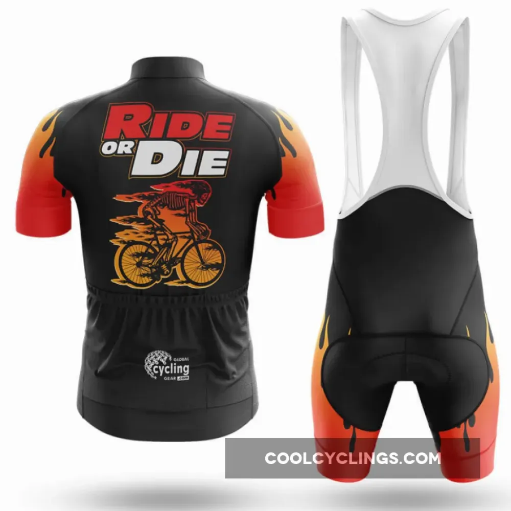 Ride Or Die V6 Cycling Jersey Black/Red/Gold