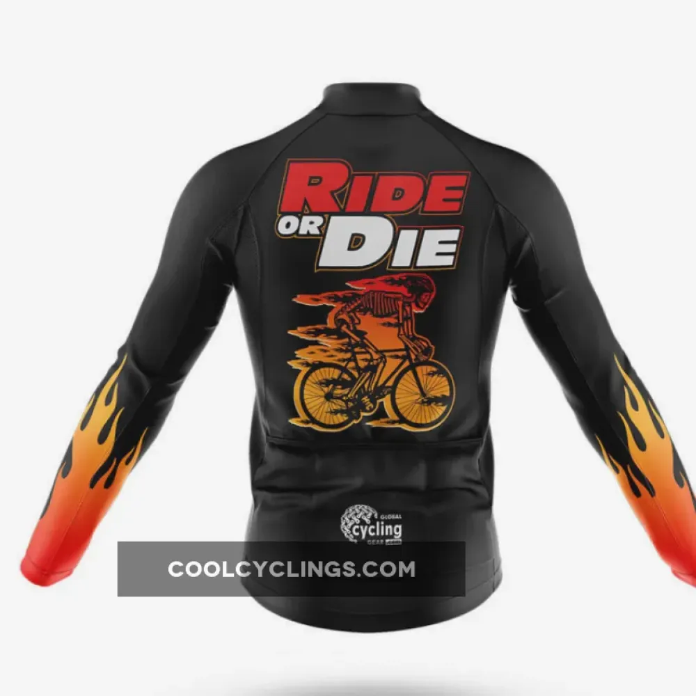 Ride Or Die V6 Cycling Jersey Black/Red/Gold