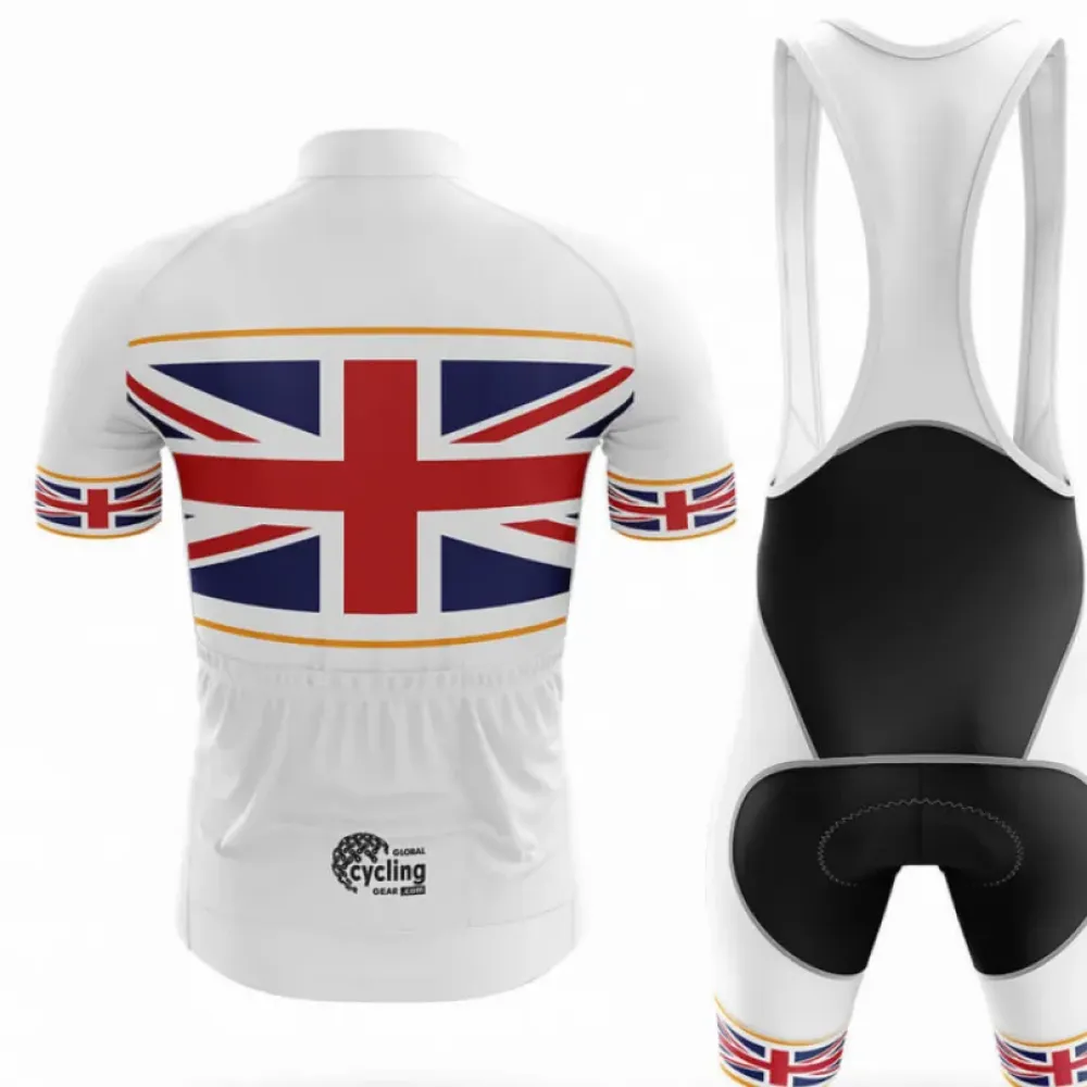 Cycling Kit Union Jack White/Black/Gold