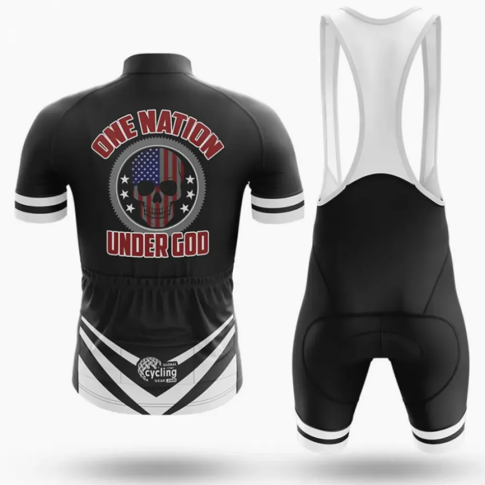 Cycling Kit One Nation Under God Black/White/Red
