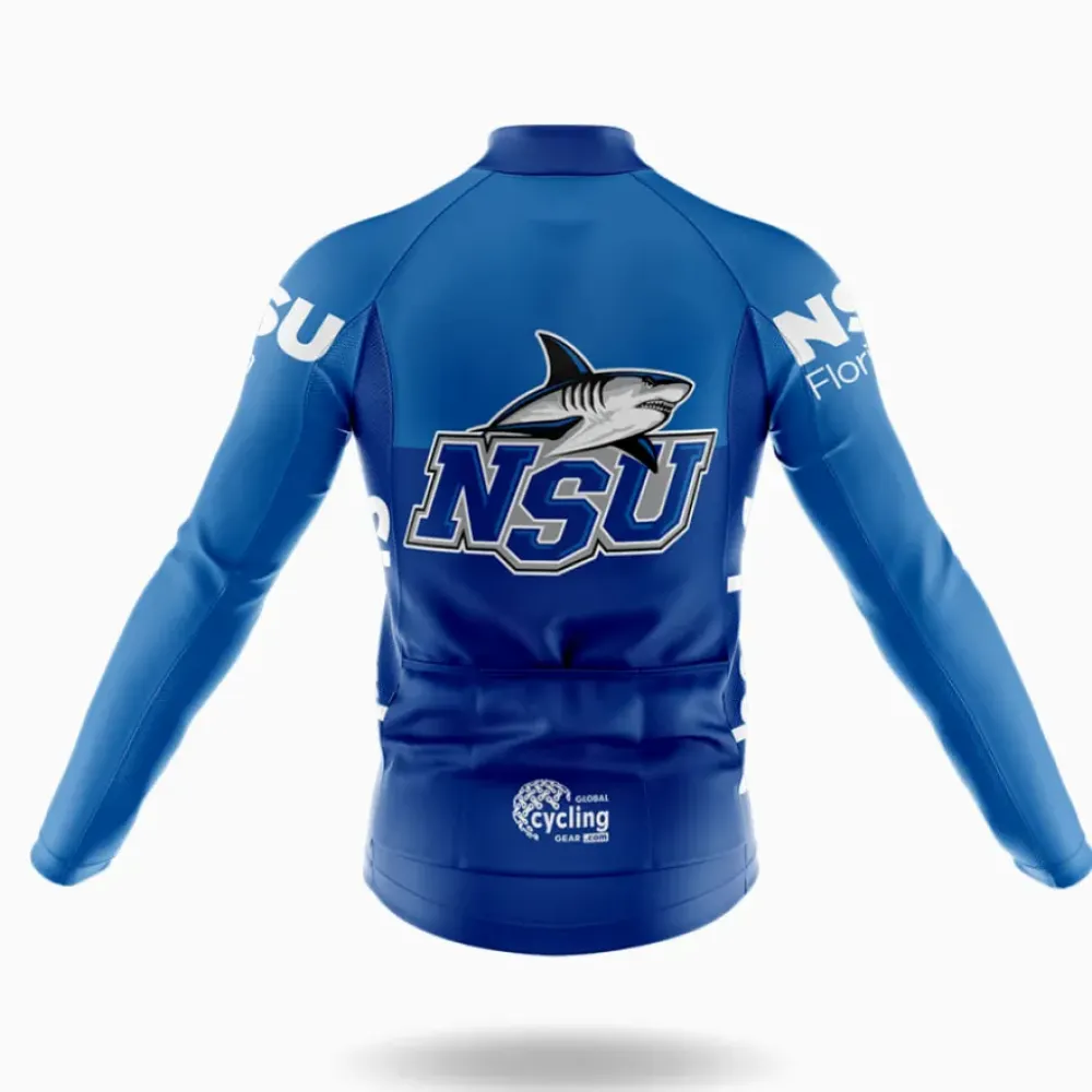 Nova Southeastern University Cycling Bibs Ver.2 Comfortable Blue/White/Black