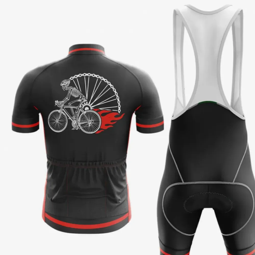 Ride Or Die Cycling Kit Full Set Ver.2 Born For Speed Black/Red/White