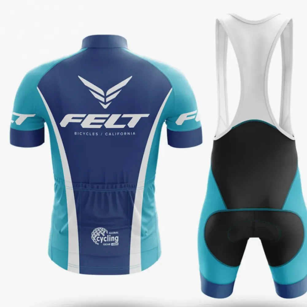 Felt Cycling Kit Full Set Blue/White/Black