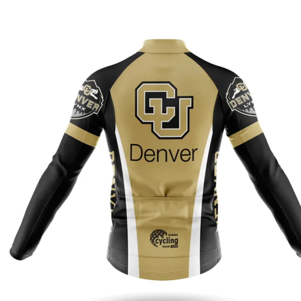University of Colorado Denver Cycling Bibs Breathable Black/Gold/White