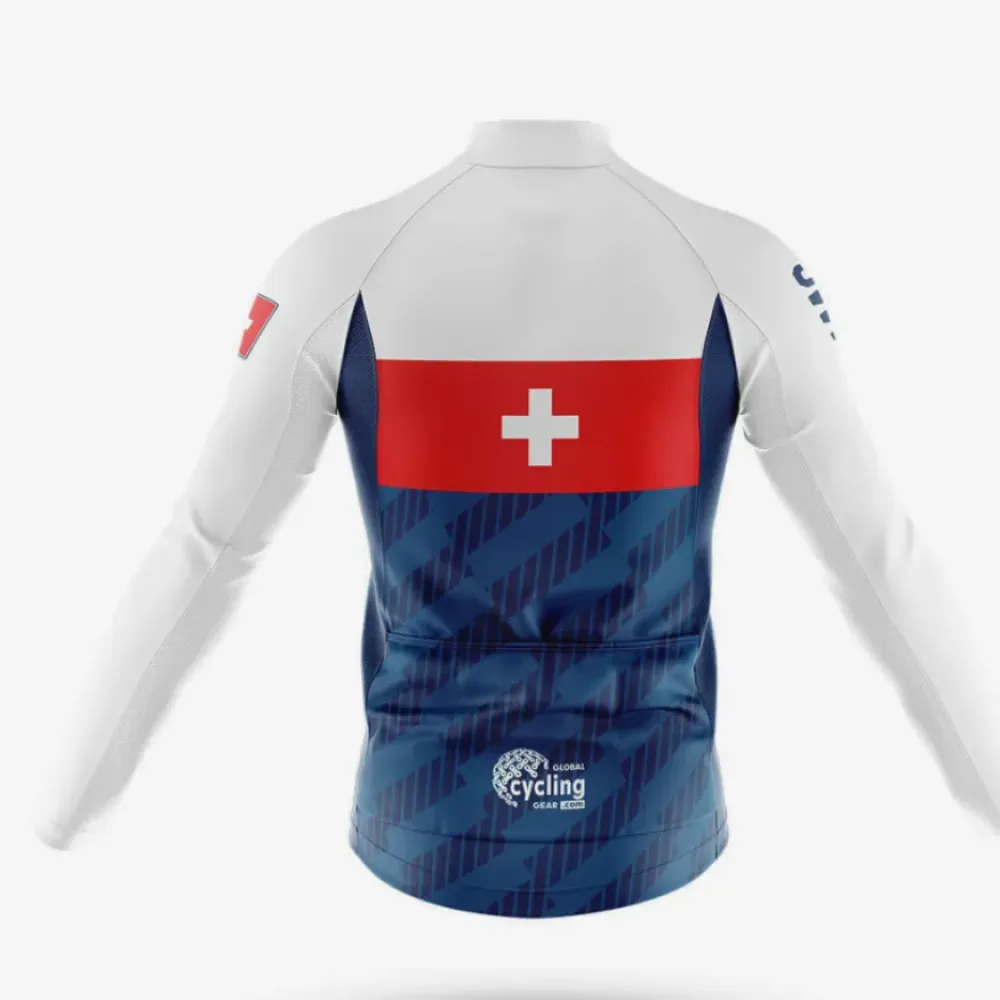 Switzerland S6 Cycling Bibs White/Black/Red