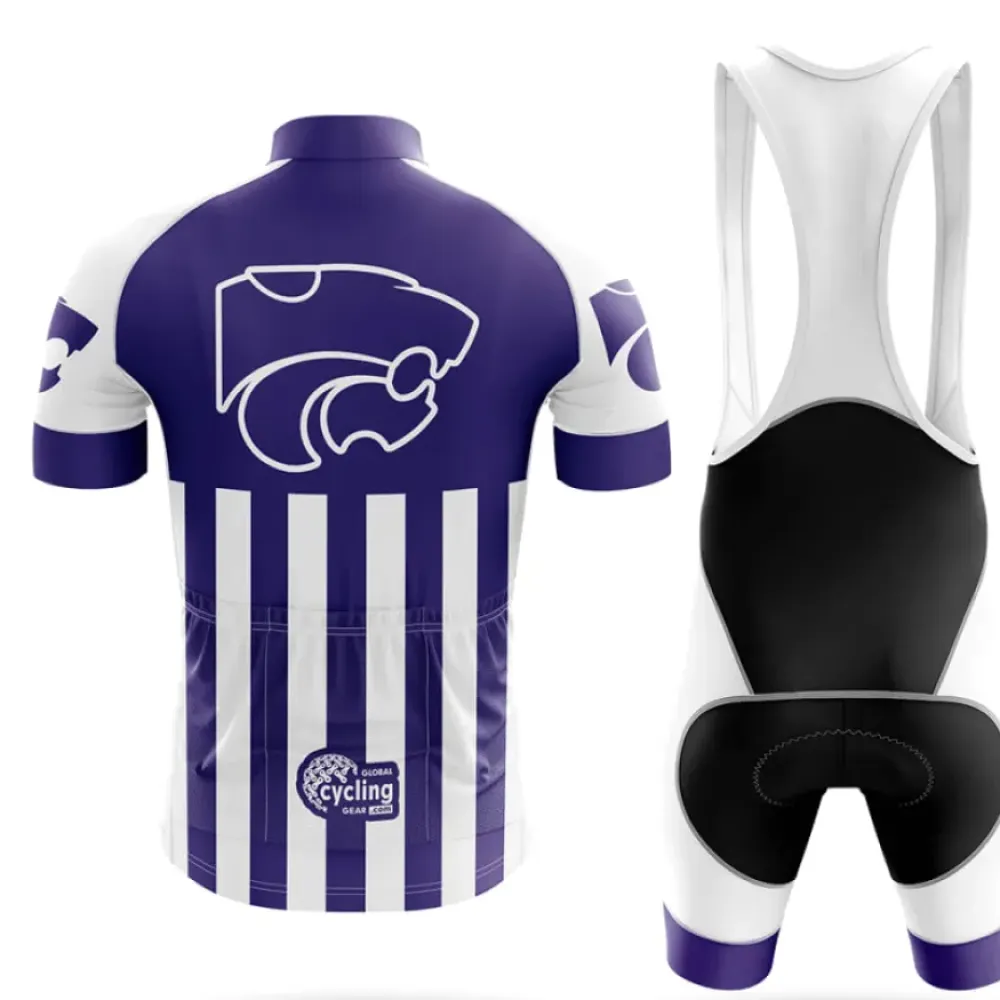 Kansas State University USA Cycling Jersey Purple/White/Blue
