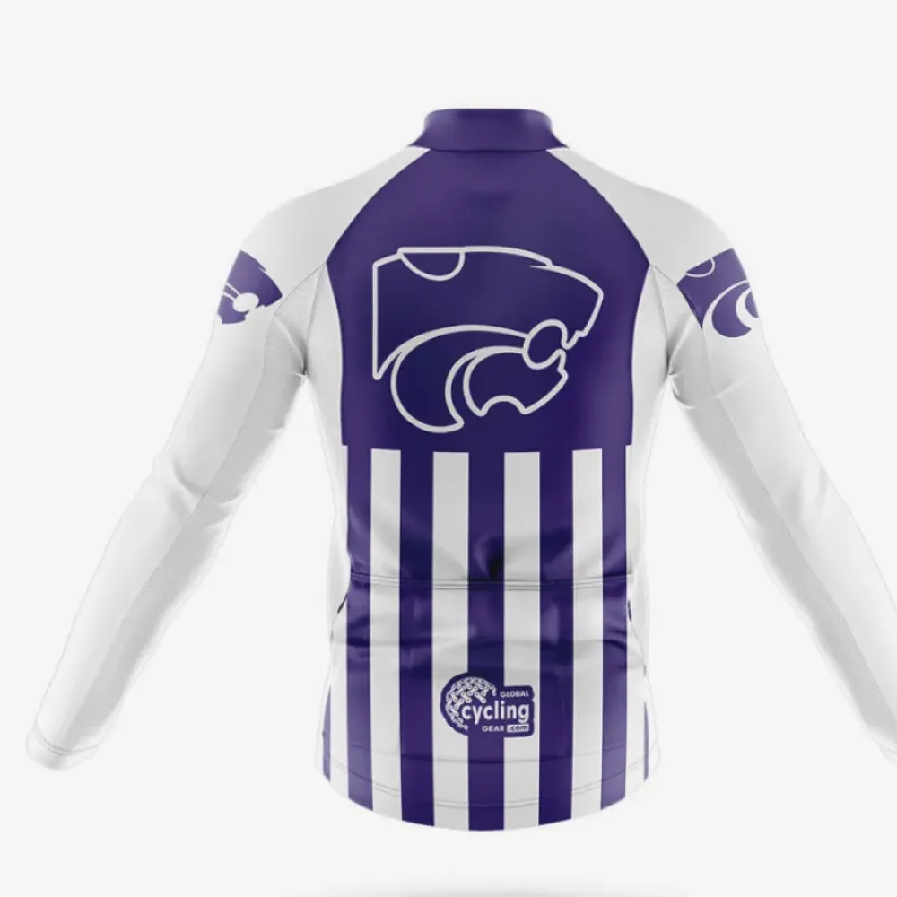 Kansas State University USA Cycling Jersey Purple/White/Blue