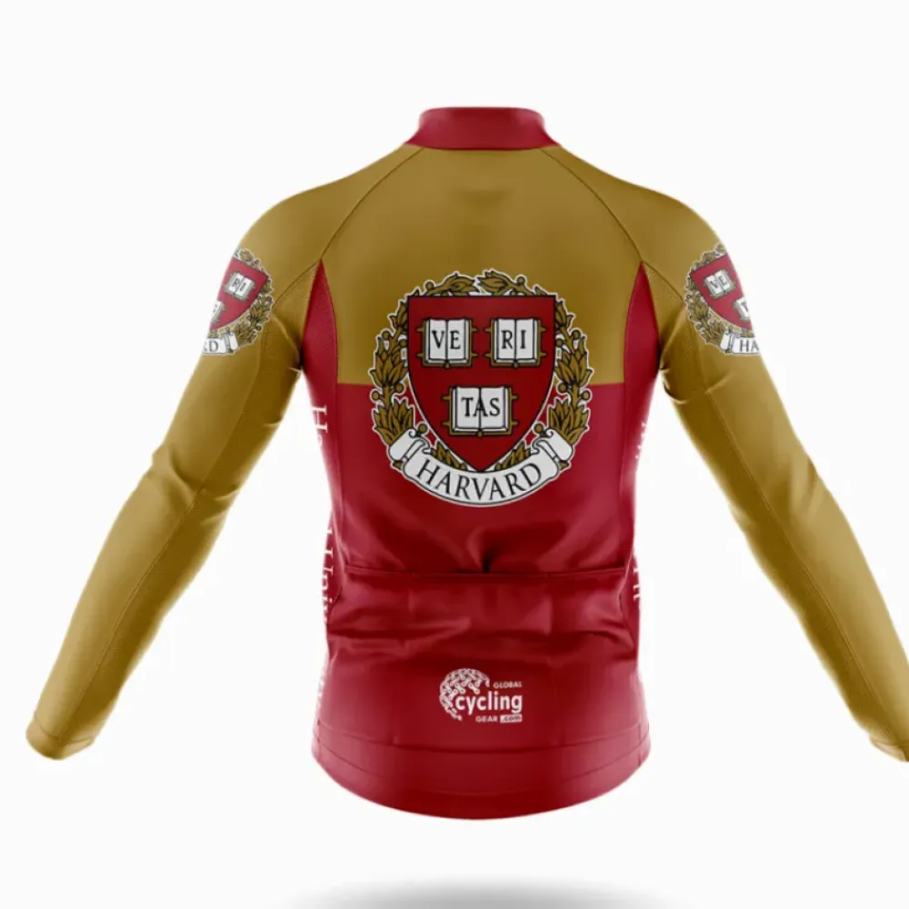 Harvard Cycling Jersey Premium Maroon/Gold/Brown