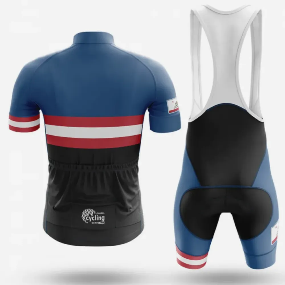 California S26 Cycling Jersey Navy/Red/White