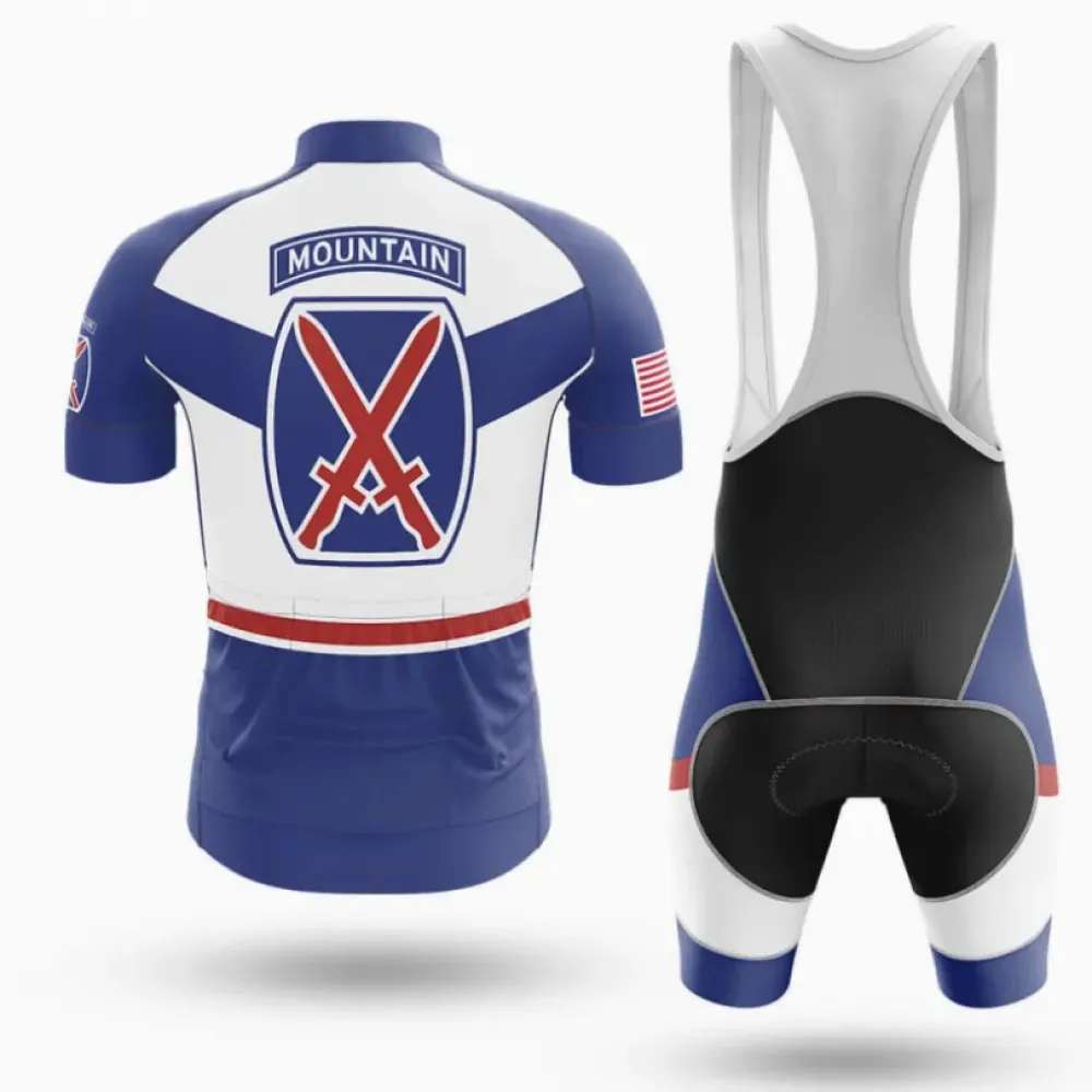 Mountain Division Cycling Jersey Blue/White/Red