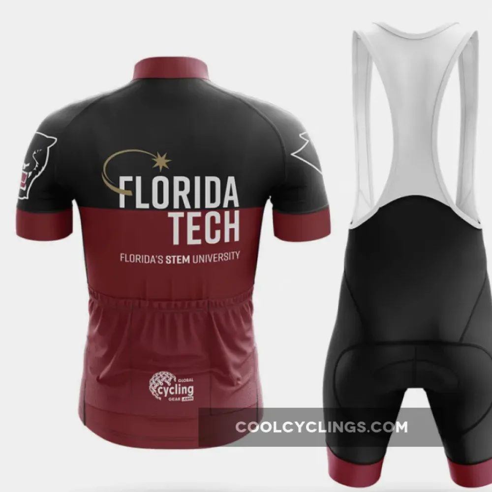 Florida Tech Cycling Jersey Stylish Maroon/Black/Gold