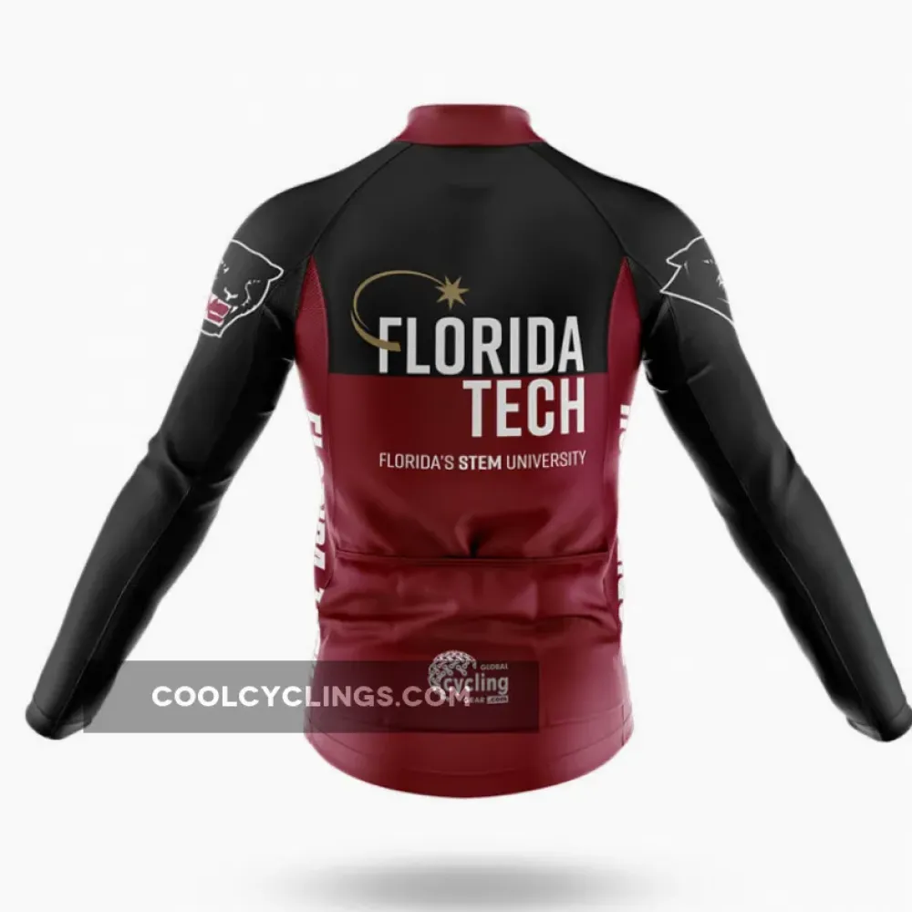 Florida Tech Cycling Jersey Stylish Maroon/Black/Gold