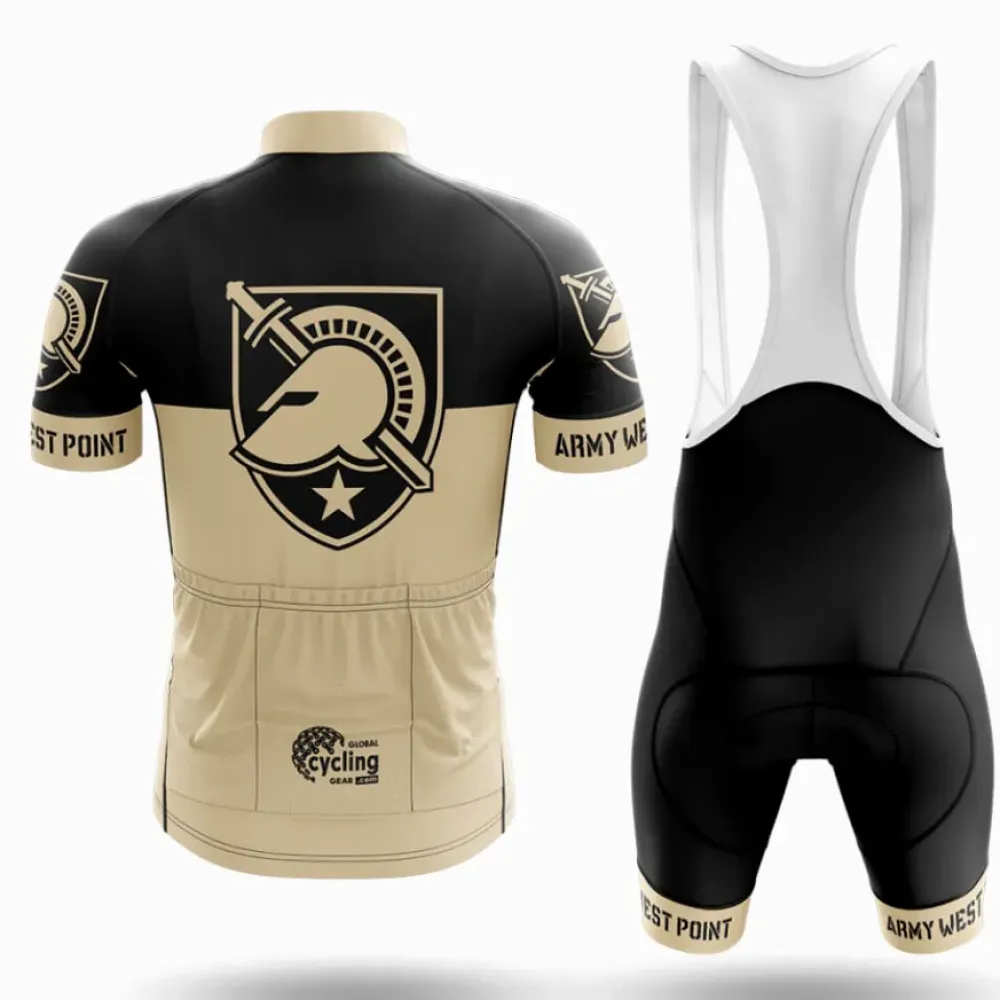 Army West Point Cycling Kit Military Style Black/Gold/Silver