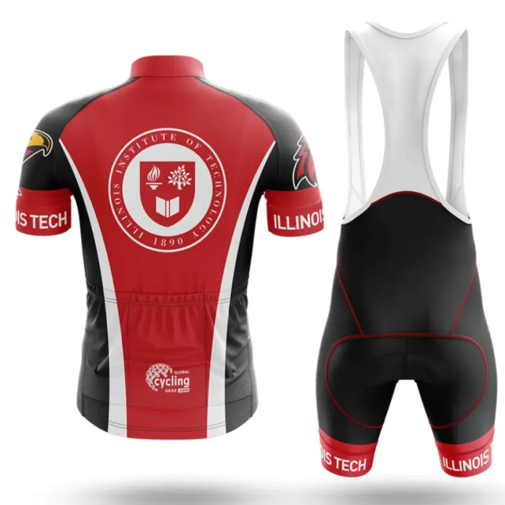 Illinois Institute of Technology Cycling Kit Full Set Eagle Crest Red/Black/White