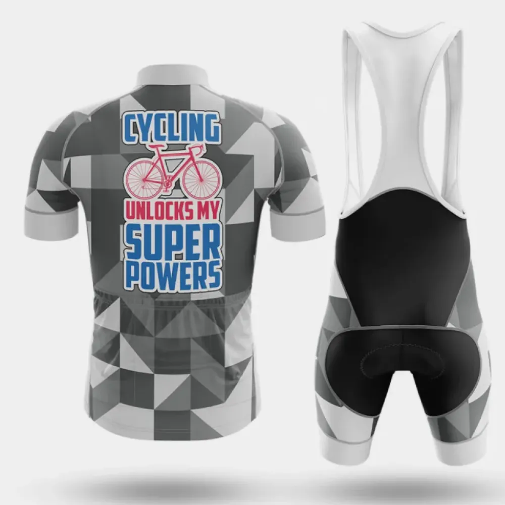 Superpowers Cycling Jersey Cycling Gray/Red/Blue