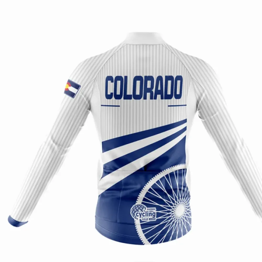 Colorado S28 Long Sleeve Cycling Jersey Navy/White/Grey