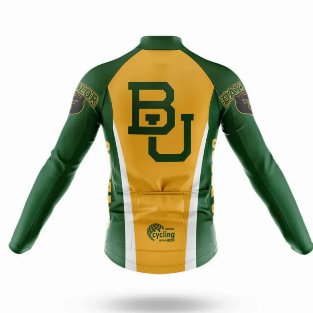 Baylor University Cycling Kit Full Set Feature Green/Yellow/White