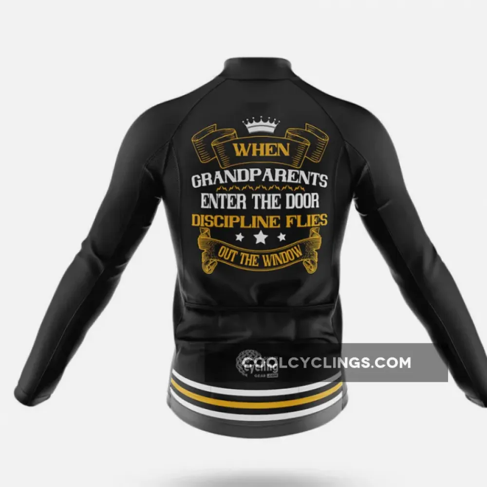 Cycling Bibs Grandparents White/Black/Gold