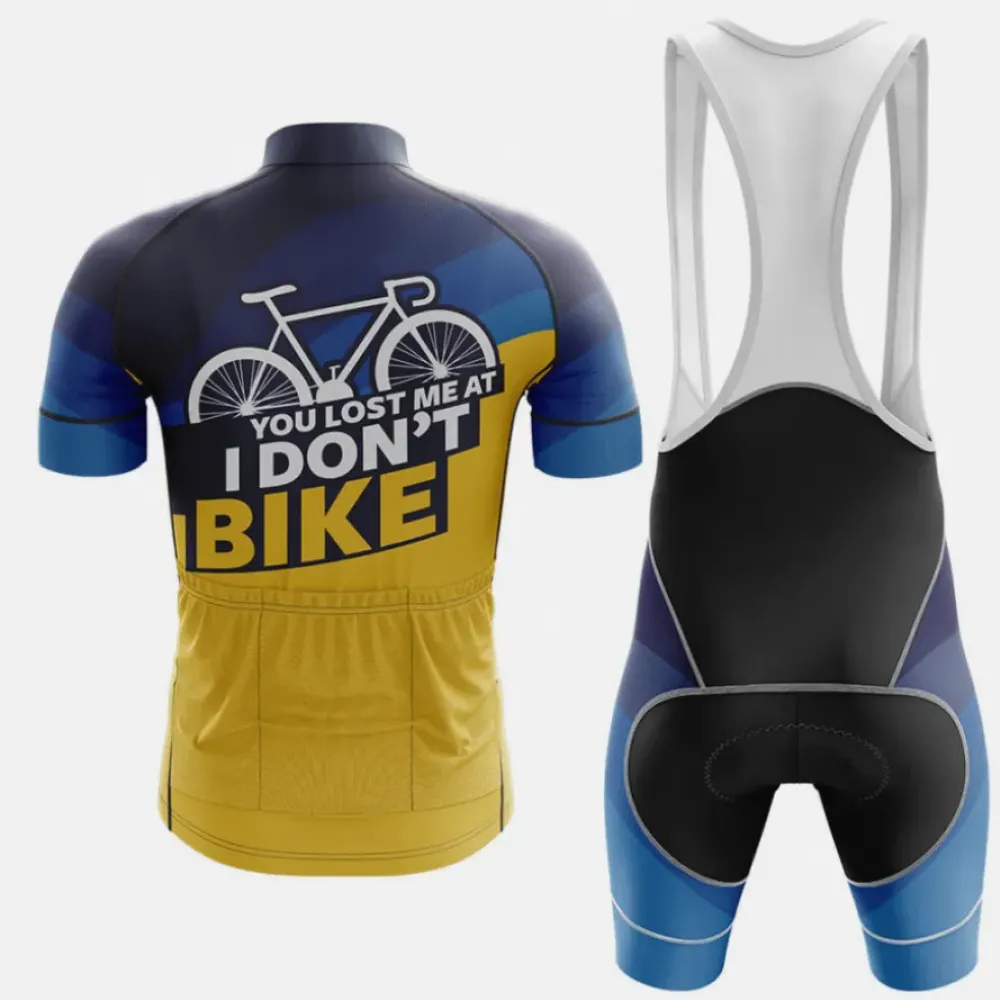 Love My Bike Cycling Jersey Unique Design Navy/Yellow/Blue