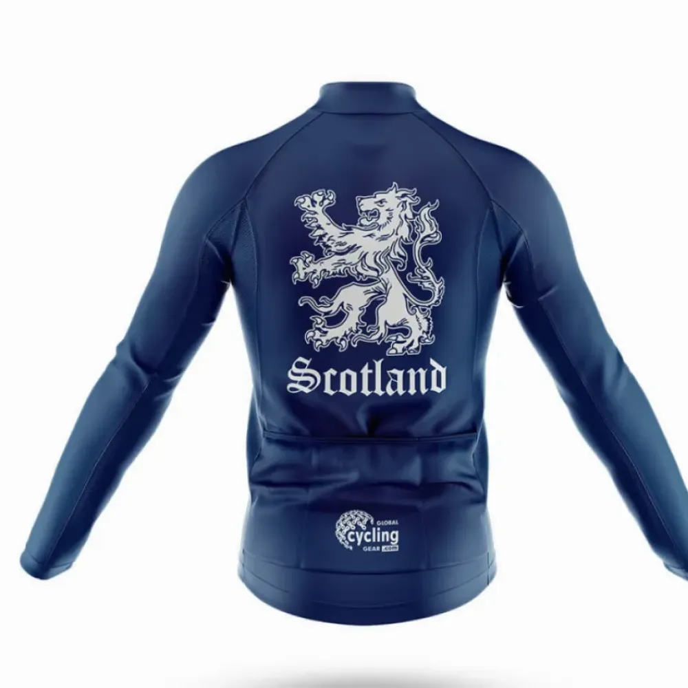 Scottish Lion Cycling Bibs Comfortable Navy/White/Blue