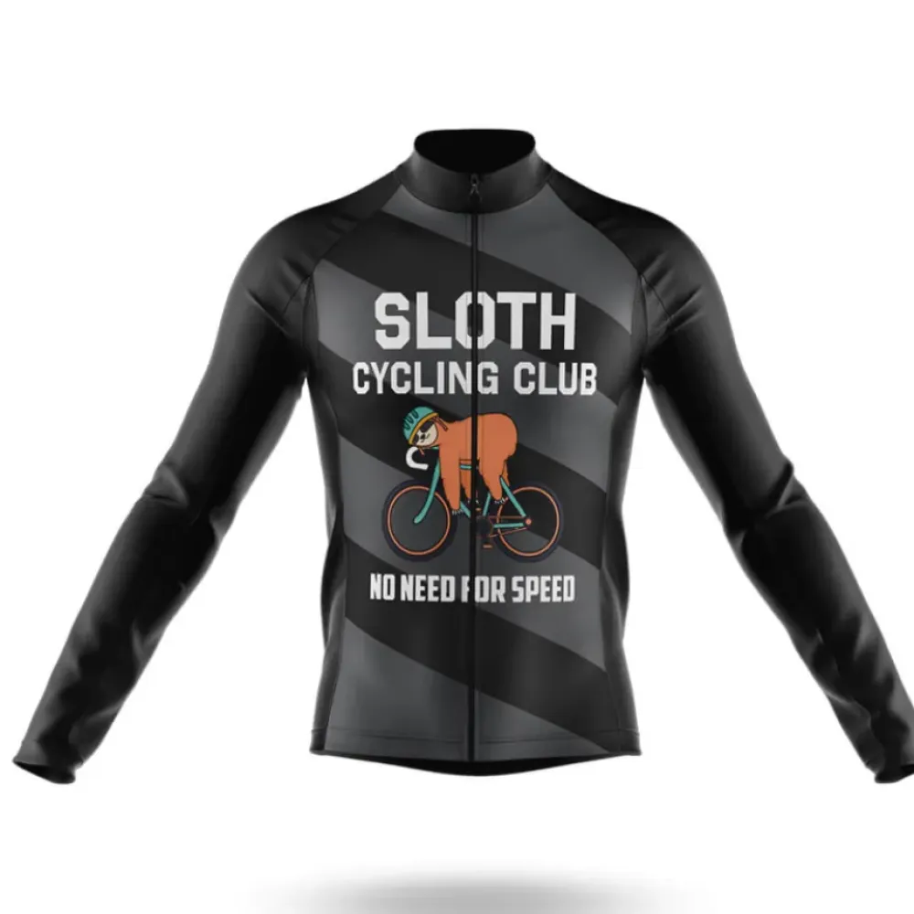 Sloth Cycling Club Bibs Breathable Black/White/Reflective